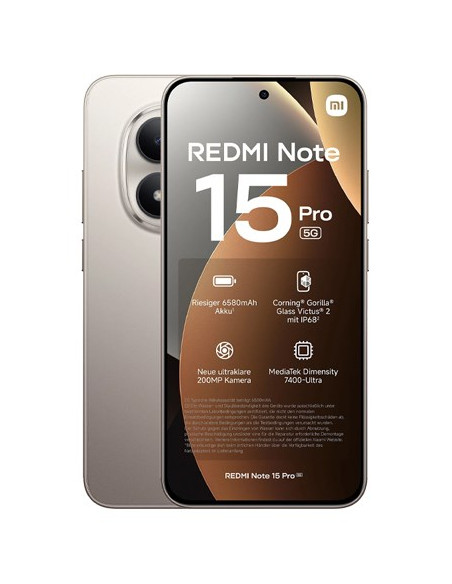 Xiaomi Redmi Note 15 Pro 5G 17,4 Cm (6.83") 8 Gb 256 Gb 6580 Mah Tytan