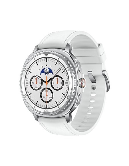 Samsung Galaxy Watch 8 Classic 3,3 Cm (1.3") Amoled 46 Mm Cyfrowy 438 X 438 Px Ekran Dotykowy Srebrny Wi-Fi Gps