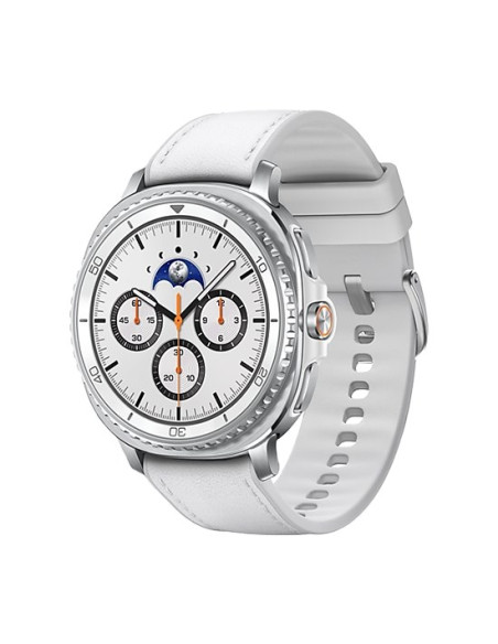 Samsung Galaxy Watch 8 Classic 3,3 Cm (1.3") Amoled 46 Mm Cyfrowy 438 X 438 Px Ekran Dotykowy Srebrny Wi-Fi Gps