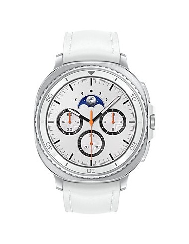 Samsung Galaxy Watch 8 Classic 3,3 Cm (1.3") Amoled 46 Mm Cyfrowy 438 X 438 Px Ekran Dotykowy Srebrny Wi-Fi Gps