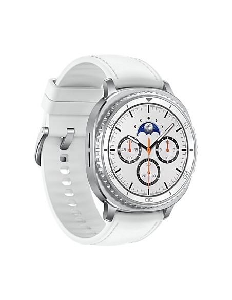 Samsung Galaxy Watch 8 Classic 3,3 Cm (1.3") Amoled 46 Mm Cyfrowy 438 X 438 Px Ekran Dotykowy Srebrny Wi-Fi Gps