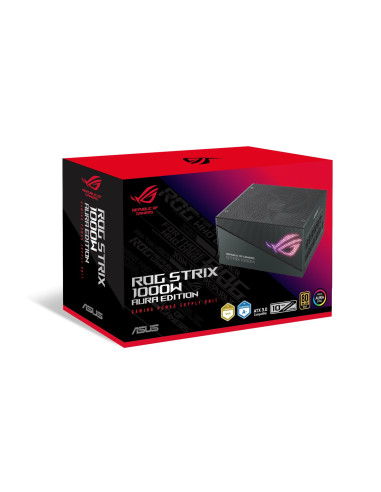 Asus Rog Strix 1000W Gold Aura Edition Moduł Zasilaczy 20+4 Pin Atx Atx Czarny