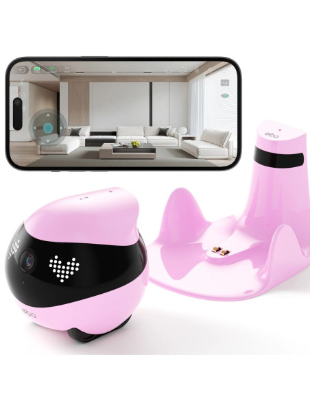 Domowy, Mobilny Robot Monitorujący Enabot Ebo Air 2 (Różowy)