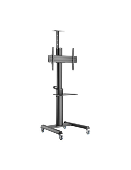 Gembird Tvs-70T-02 Aluminiowy Stojak Pod Telewizor Mobilny Z Kółkami, 37" - 70", Czarny