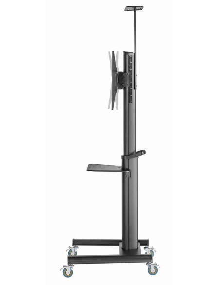 Gembird Tvs-70T-02 Aluminiowy Stojak Pod Telewizor Mobilny Z Kółkami, 37" - 70", Czarny