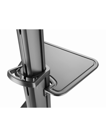 Gembird Tvs-70T-02 Aluminiowy Stojak Pod Telewizor Mobilny Z Kółkami, 37" - 70", Czarny