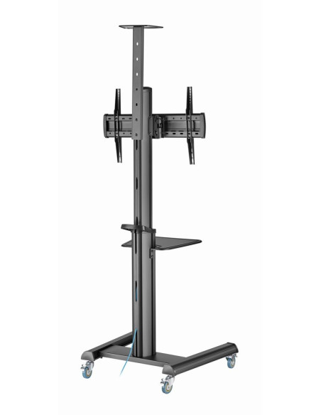 Gembird Tvs-70T-02 Aluminiowy Stojak Pod Telewizor Mobilny Z Kółkami, 37" - 70", Czarny