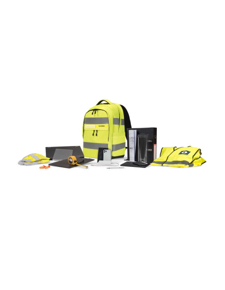 Dicota Hi-Vis Plecak Żółty Poli(Tereftalan Etylenu) (Pet), Termoplastyczne Elastomery Poliuretanowe (Tpu)