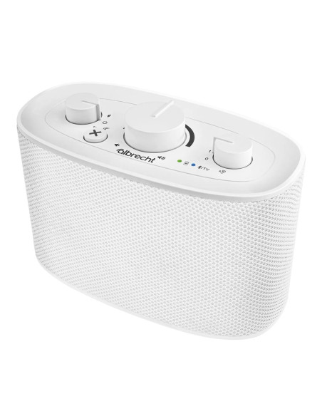 Albrecht Klaro Przenośny Głośnik Stereo Biały 4 W