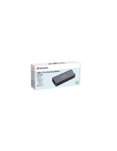 Verbatim Cds-15 Przewodowa Usb 3.2 Gen 1 (3.1 Gen 1) Type-C Czarny, Szary