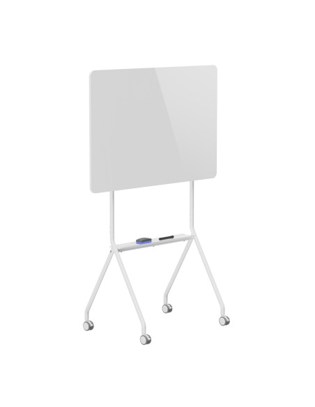 Mobilna Tablica Suchościeralna Ergo Office, Orientacja Pozioma, Biała, Jednostronna, Z Półką, Wymiary Tablicy 1190X790Mm, Er-306