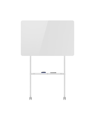Mobilna Tablica Suchościeralna Ergo Office, Orientacja Pozioma, Biała, Jednostronna, Z Półką, Wymiary Tablicy 1190X790Mm, Er-306