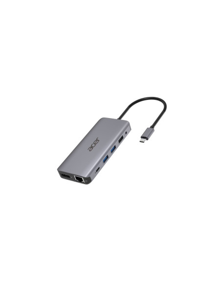 Acer 12-In-1 Type-C Dongle Przewodowa Usb 3.2 Gen 1 (3.1 Gen 1) Type-C Srebrny