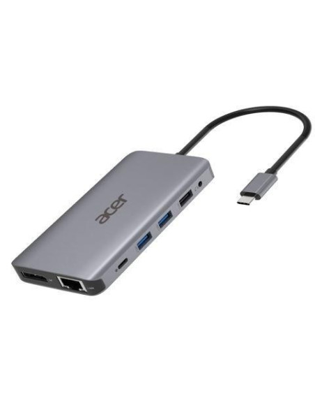 Acer 12-In-1 Type-C Dongle Przewodowa Usb 3.2 Gen 1 (3.1 Gen 1) Type-C Srebrny