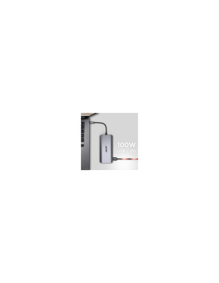Acer 12-In-1 Type-C Dongle Przewodowa Usb 3.2 Gen 1 (3.1 Gen 1) Type-C Srebrny