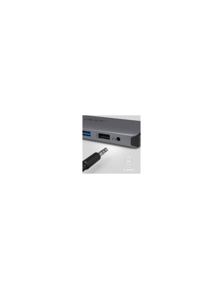 Acer 12-In-1 Type-C Dongle Przewodowa Usb 3.2 Gen 1 (3.1 Gen 1) Type-C Srebrny