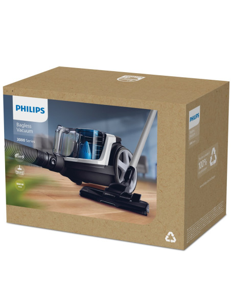 Odkurzacz Bezworkowy Philips Powerpro Compact Fc9332/09 (650W  Kolor Czarny)