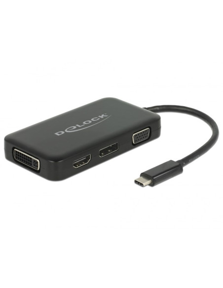 Delock 63929 Stacja Dokująca Usb 2.0 Type-C Czarny
