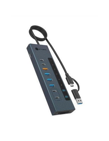 Hub 11-W-1 Hub Icybox Usb 3.2 Z Type-C I Czytnikiem Kart