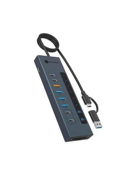 Hub 11-W-1 Hub Icybox Usb 3.2 Z Type-C I Czytnikiem Kart