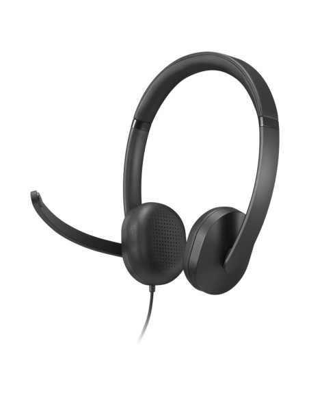 Przewodowy Zestaw Słuchawkowy Voip Lenovo 5000 Z Mikrofonem, Usb A/C, Czarny