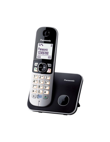 Panasonic Kx-Tg6811Gb Telefon Telefon W Systemie Dect Nazwa I Identyfikacja Dzwoniącego Czarny