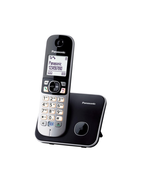 Panasonic Kx-Tg6811Gb Telefon Telefon W Systemie Dect Nazwa I Identyfikacja Dzwoniącego Czarny