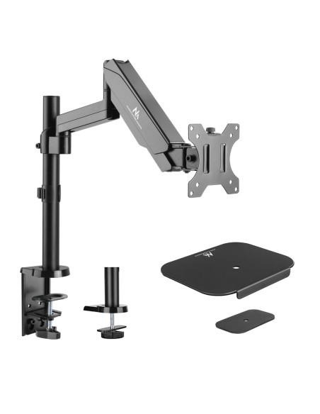 Uchwyt Do Monitora Maclean, Podwójne Ramię, Ze Sprężyną Gazową, 17"-32", 8 Kg, Mc-775 + Mc-929