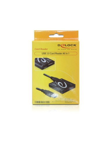 Delock Usb 3.0 Card Reader All In 1 Czytnik Kart Usb 3.2 Gen 1 (3.1 Gen 1) Czarny