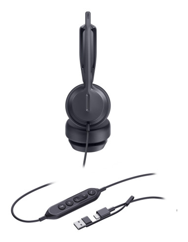 Yealink Uh42 Dual Uc Usb-C/A Zestaw Słuchawkowy Przewodowa Opaska Na Głowę Połączenia/Muzyka Usb Type-C / Usb Type-A Czarny