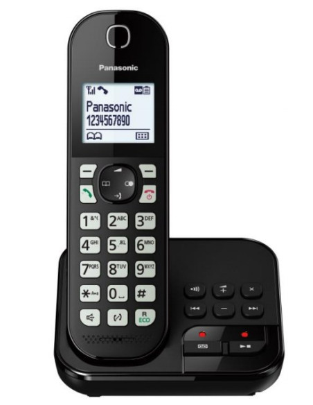 Panasonic Kx-Tgc460Gb Telefon Telefon W Systemie Dect Nazwa I Identyfikacja Dzwoniącego Czarny