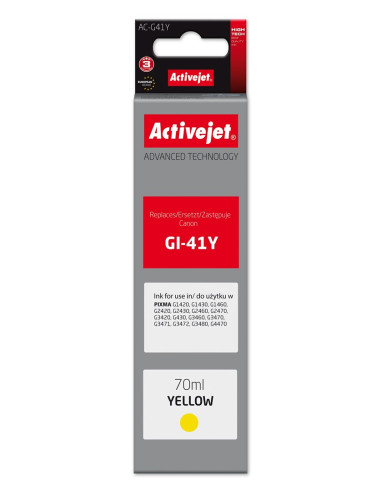 Activejet Ac-G41Y Buteleczka Z Tuszem (Zamiennik Do Canon Gi-41Y 4545C001  Supreme  70 Ml  Żółty)