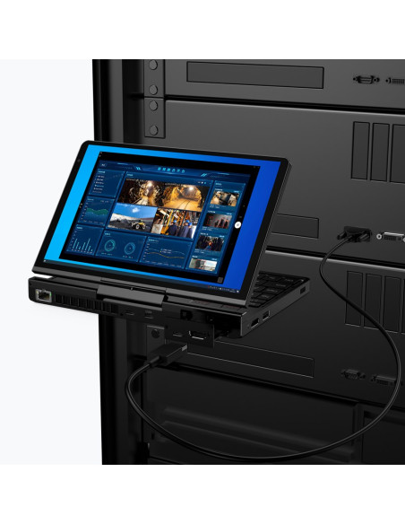 Laptop Gpd-Pocket-4 Ryzen 7 8840U/8" Wqxga (2560X1600) Touchscreen 144Hz Ips/X360/Lan/16Gb/Ssd 1Tb/Bt/Blkb/Fpr/X360/Radeon 780M 