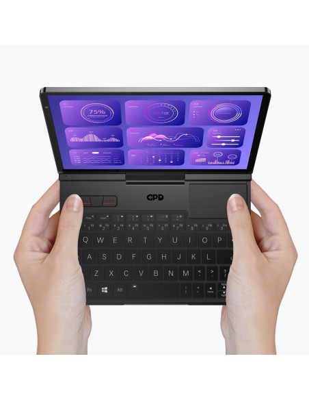 Laptop Gpd-Pocket-4 Ryzen 7 8840U/8" Wqxga (2560X1600) Touchscreen 144Hz Ips/X360/Lan/16Gb/Ssd 1Tb/Bt/Blkb/Fpr/X360/Radeon 780M 