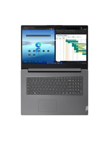 Lenovo V17 G4 Iru I7-13620H 17.3" Fhd Ips 300Nits Ag 16Gb Ddr4 3200 Ssd512 Intel Uhd Graphics 45Wh Cam720P W11Pro Iron Grey 3Y O
