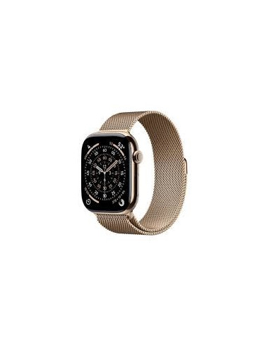 Apple Watch Series 11• Gps + Cellular 46Mm Złota Tytanowa Koperta Ze Złotą Pętlą Milanese - M/L