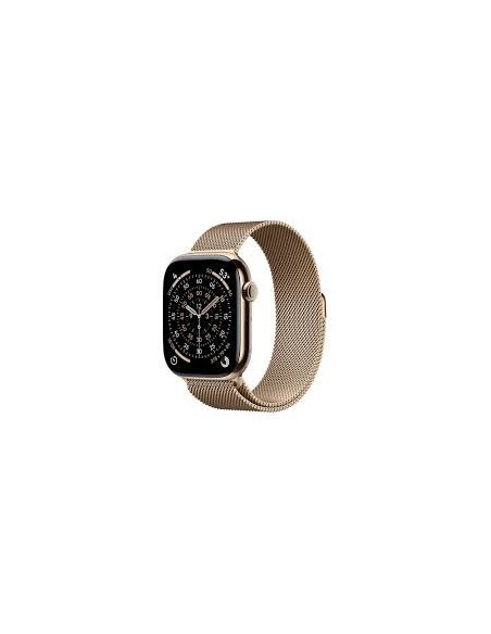 Apple Watch Series 11• Gps + Cellular 46Mm Złota Tytanowa Koperta Ze Złotą Pętlą Milanese - M/L