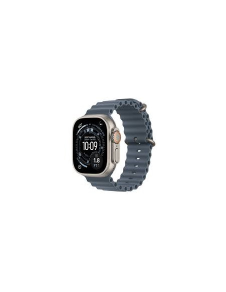 Apple Watch Ultra 3Â Gps + Cellularâ 49Mmâ Natural Titanium Case With Anchor Blue Ocean Band