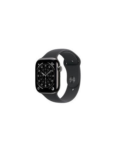 Apple Watch Series 11 Gps + Cellular 46Mm Slate Titanium Case With Black Sport Band - S/M
