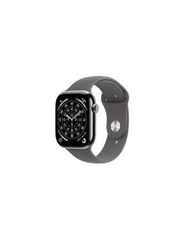 Apple Watch Series 11 Gps + Cellular 42Mm Natural Titanium Case With Stone Grey Sport Band - M/L