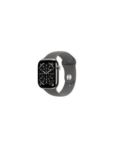 Apple Watch Series 11 Gps + Cellular 42Mm Natural Titanium Case With Stone Grey Sport Band - M/L
