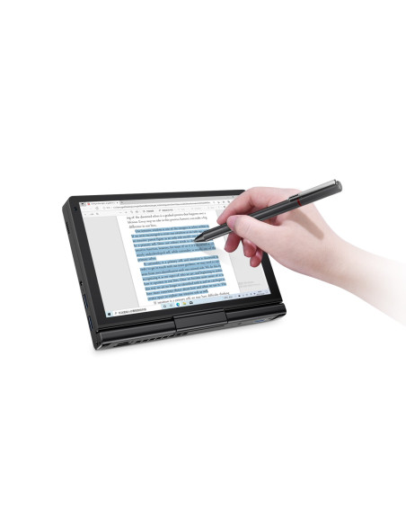 Laptop Gpd-Pocket-3K1 I3-1125G4/8" Wuxga (1920X1200) Touchscreen Ips/X360/Lan/16Gb/Ssd 512Gb/Bt/Blkb/Fpr/X360/Win 11 Graphite