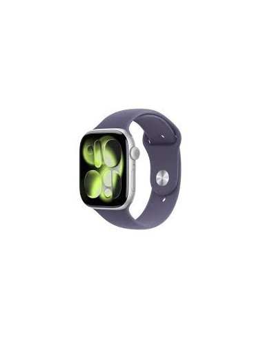 Apple Watch Series 11 Gps + Cellular 46Mm Silver Aluminium Case With Purple Fog Sport Band - S/M