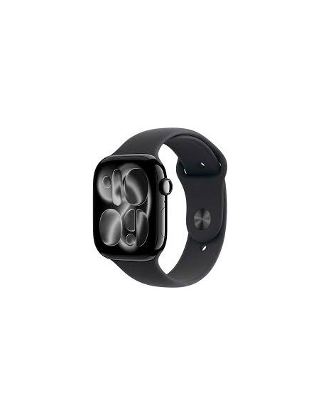 Apple Watch Series 11 Gps 46Mm Jet Black Aluminium Case With Black Sport Band - M/L