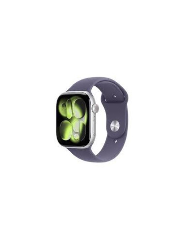 Apple Watch Series 11 Gps 46Mm Silver Aluminium Case With Purple Fog Sport Band - M/L