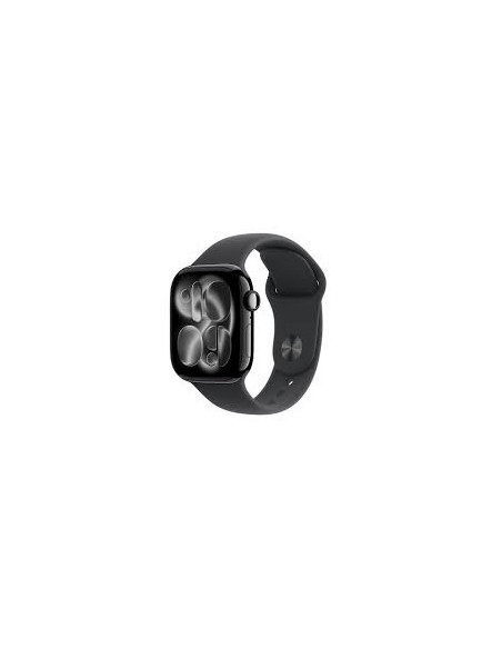 Apple Watch Series 11• Gps™ 42Mm™ Głęboka Aluminiowa Koperta Z Czarnym Paskiem Sportowym - S / M