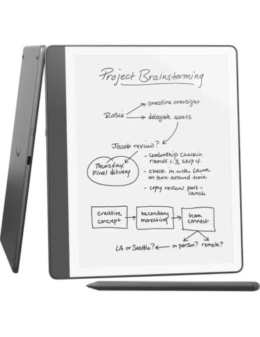 Czytnik Ebook New Kindle Scribe - 2024 Release 10.2” Glare-Free 16Gb Wi-Fi (Without Lockscreen Ads) With Premium Pen Tungsten + 