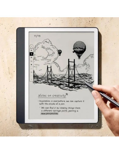 Czytnik Ebook New Kindle Scribe - 2024 Release 10.2” Glare-Free 16Gb Wi-Fi (Without Lockscreen Ads) With Premium Pen Tungsten + 