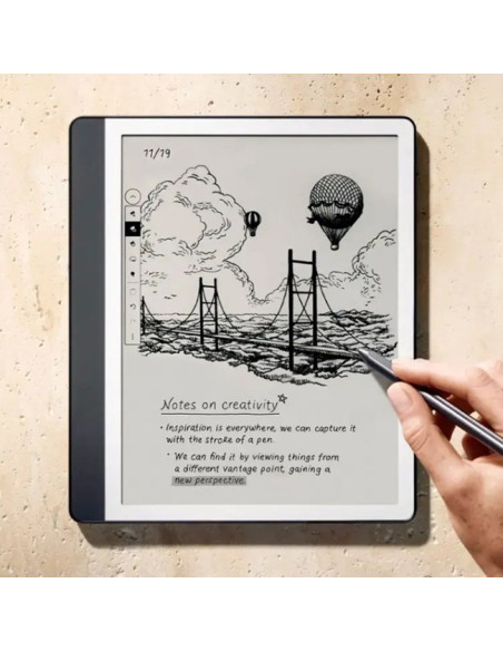 Czytnik Ebook New Kindle Scribe - 2024 Release 10.2” Glare-Free 16Gb Wi-Fi (Without Lockscreen Ads) With Premium Pen Tungsten + 