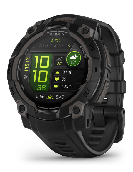 Zegarek Sportowy Garmin Instinct 3 Amoled 45Mm Czarny